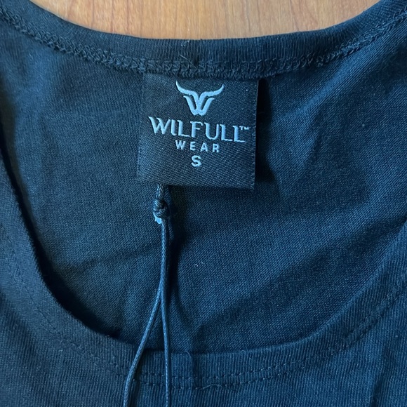 NWT Wilfull Wear Black Tank Top Size Small - Picture 2 of 7